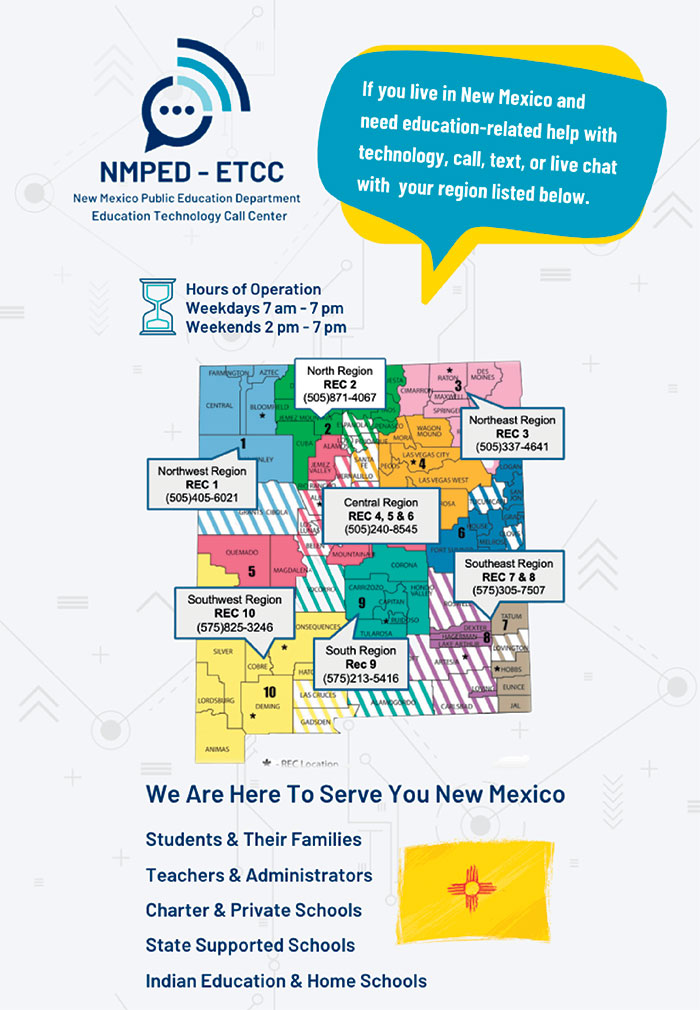Click to view the NMPED ETCC Informational flyer
