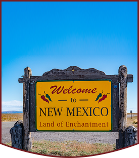 Photo of a Welcome to New Mexico - Land of Enchantment wood sign